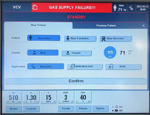 Yoğun Bakım Odası Purple Horn Vantilatör Yetişkinler İçin Taşınabilir Elektrikli